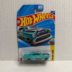 Tiki Time Hot Wheels Toy Car '55 Chevy Bel Air Gasser Decked Out in Tropical MCM